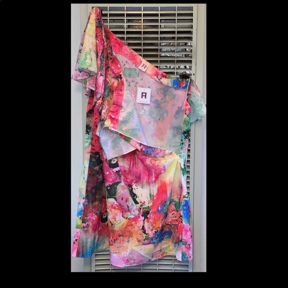 Amanda Uprichard Gardenia One Shoulder Dress XS - Picture 6 of 7